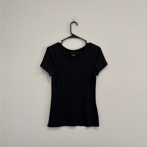Old Navy Black Fitted Short Sleeve Tee